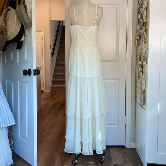 David’s Bridal Fame & Partners Ophelia cream formal maxi - Picture 13 of 13